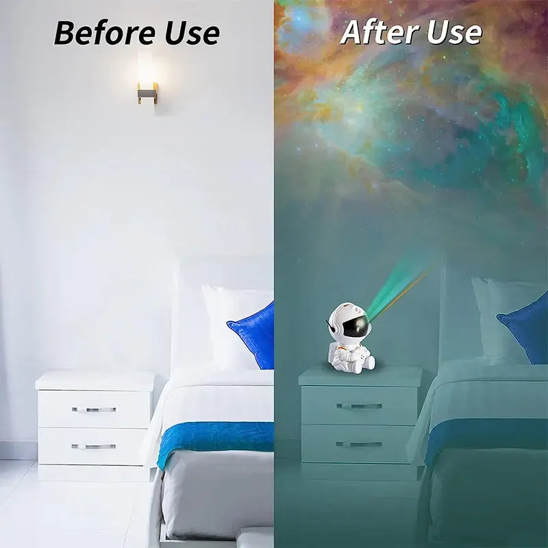 Galaxy Star Projector LED Night Light Austronaut